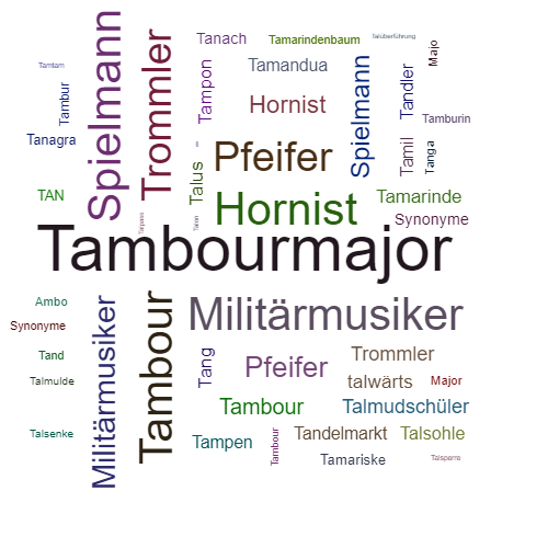 Ein anderes Wort für Tambourmajor - Synonym Tambourmajor