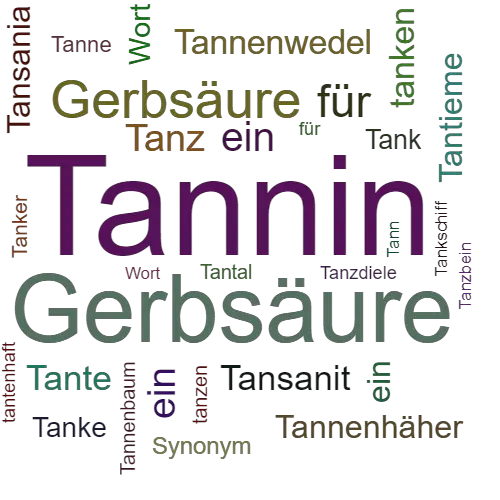 Ein anderes Wort für Tannin - Synonym Tannin