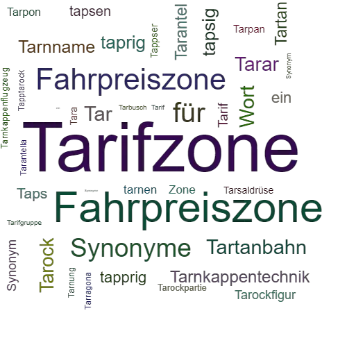 Ein anderes Wort für Tarifzone - Synonym Tarifzone