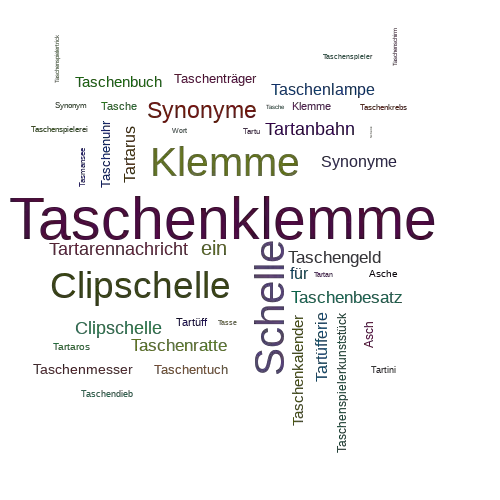 Ein anderes Wort für Taschenklemme - Synonym Taschenklemme