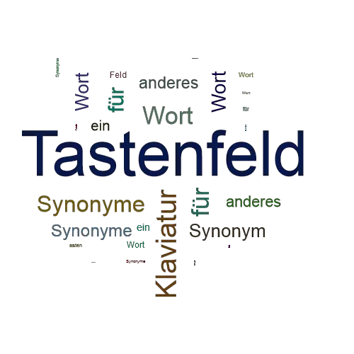 Ein anderes Wort für Tastenfeld - Synonym Tastenfeld