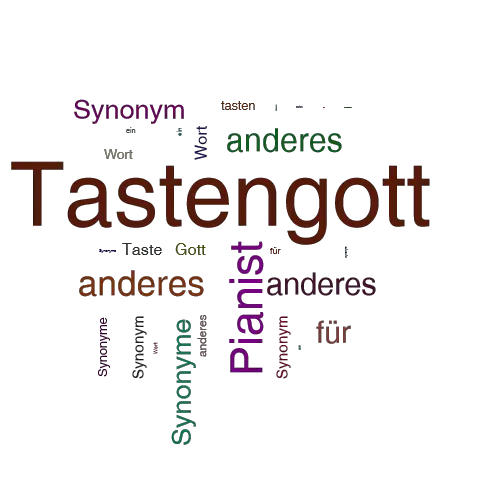 Ein anderes Wort für Tastengott - Synonym Tastengott