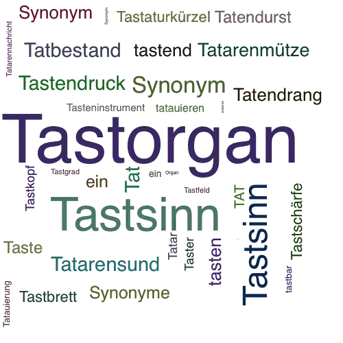 Ein anderes Wort für Tastorgan - Synonym Tastorgan