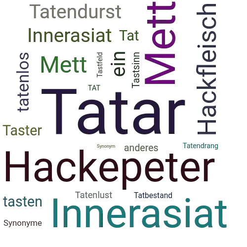 Ein anderes Wort für Tatar - Synonym Tatar