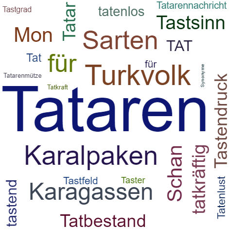 Ein anderes Wort für Tataren - Synonym Tataren