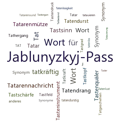 Ein anderes Wort für Tatarenpass - Synonym Tatarenpass