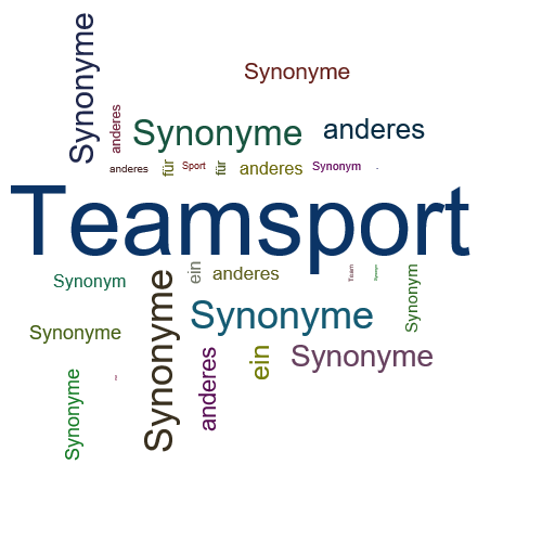 Ein anderes Wort für Teamsport - Synonym Teamsport