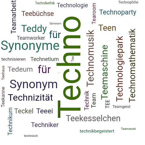 Ein anderes Wort für Techno - Synonym Techno