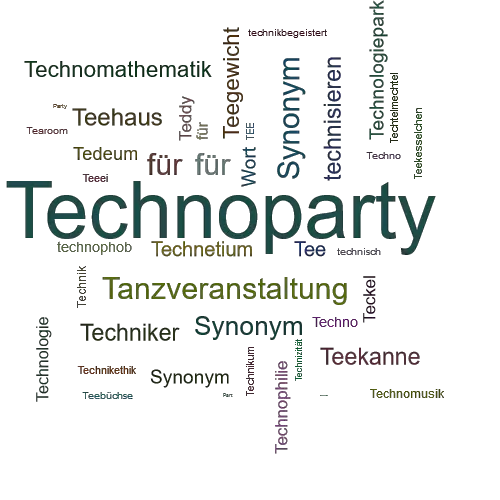 Ein anderes Wort für Technoparty - Synonym Technoparty