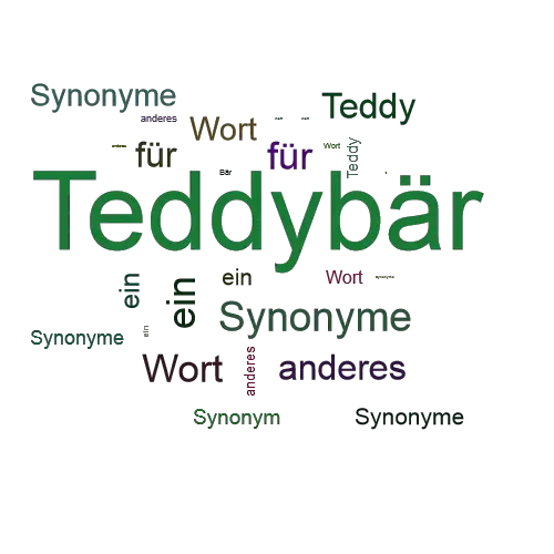 Ein anderes Wort für Teddybär - Synonym Teddybär