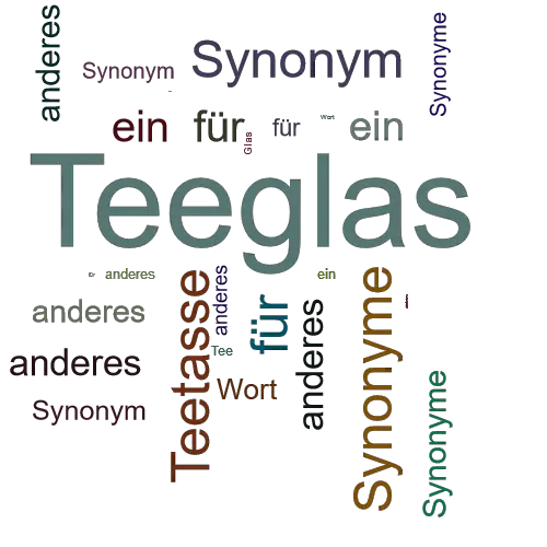 Ein anderes Wort für Teeglas - Synonym Teeglas