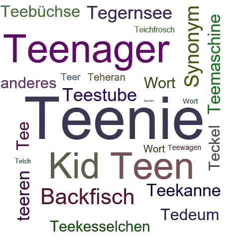 Ein anderes Wort für Teenie - Synonym Teenie