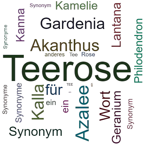 Ein anderes Wort für Teerose - Synonym Teerose