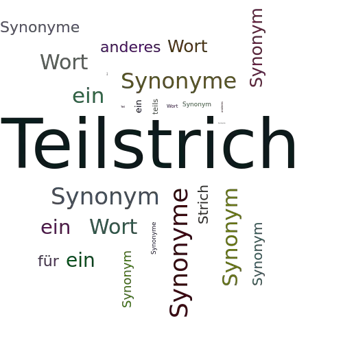 Ein anderes Wort für Teilstrich - Synonym Teilstrich