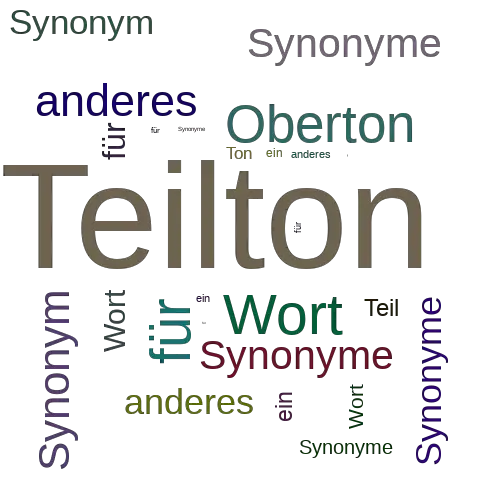 Ein anderes Wort für Teilton - Synonym Teilton