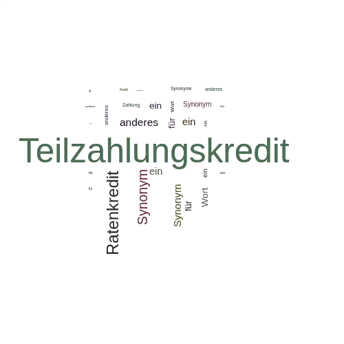 Ein anderes Wort für Teilzahlungskredit - Synonym Teilzahlungskredit