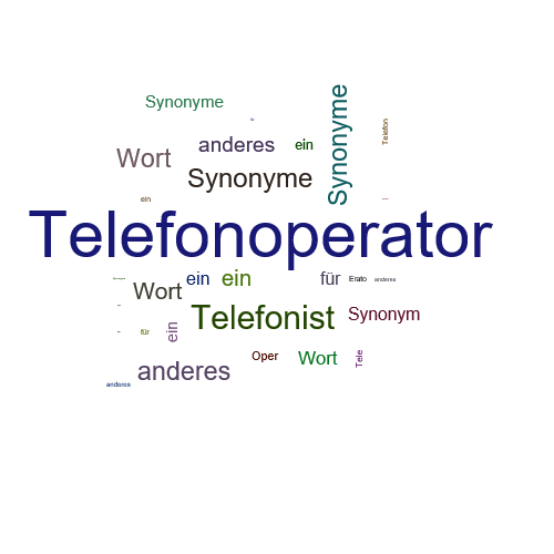 Ein anderes Wort für Telefonoperator - Synonym Telefonoperator