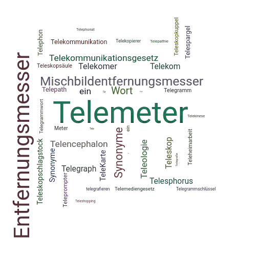 Ein anderes Wort für Telemeter - Synonym Telemeter
