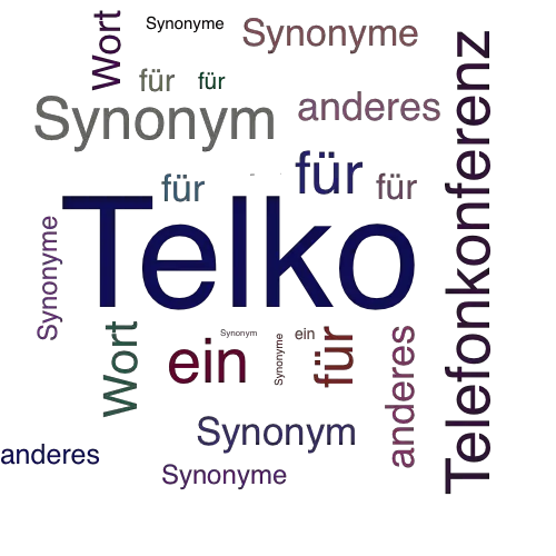 Ein anderes Wort für Telko - Synonym Telko