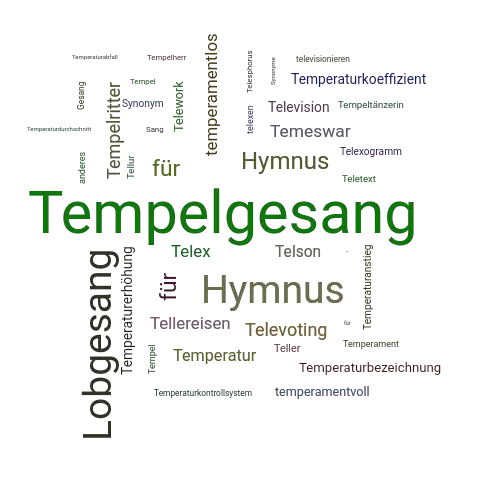 Ein anderes Wort für Tempelgesang - Synonym Tempelgesang
