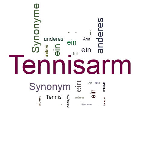 Ein anderes Wort für Tennisarm - Synonym Tennisarm