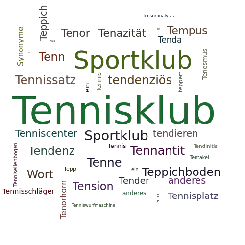 Ein anderes Wort für Tennisklub - Synonym Tennisklub