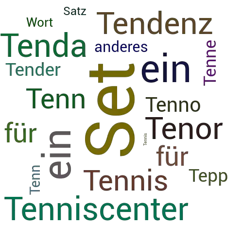 Ein anderes Wort für Tennissatz - Synonym Tennissatz
