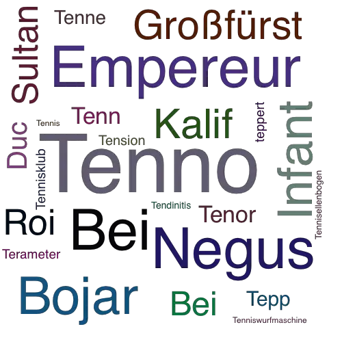 Ein anderes Wort für Tenno - Synonym Tenno