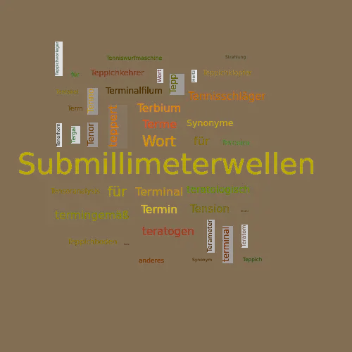 Ein anderes Wort für Terahertzstrahlung - Synonym Terahertzstrahlung