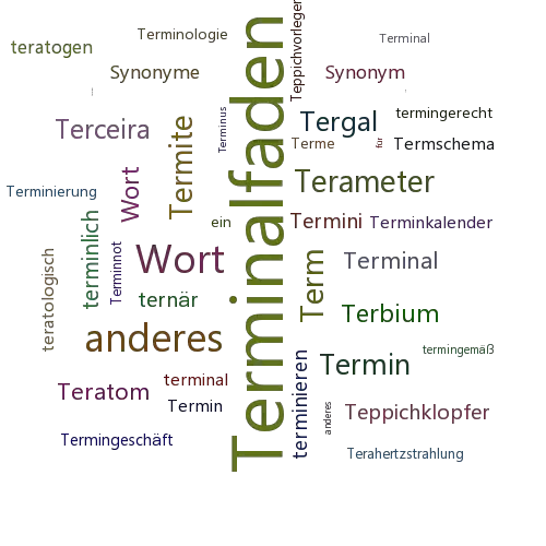 Ein anderes Wort für Terminalfilum - Synonym Terminalfilum