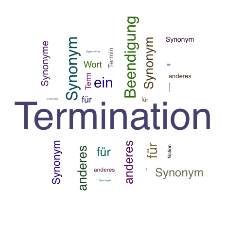 Ein anderes Wort für Termination - Synonym Termination