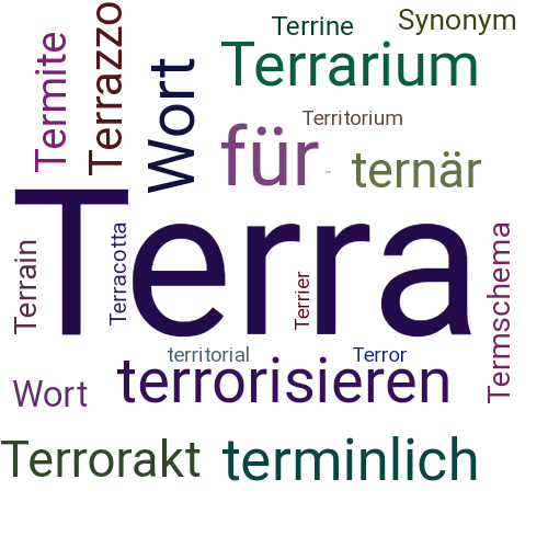 Ein anderes Wort für Terra - Synonym Terra