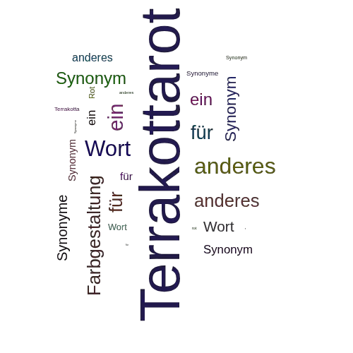 Ein anderes Wort für Terrakottarot - Synonym Terrakottarot