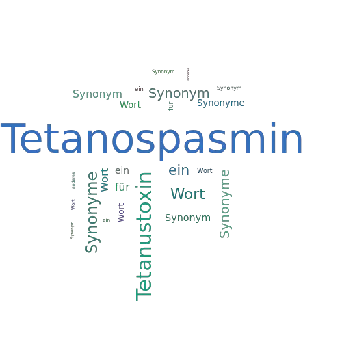 Ein anderes Wort für Tetanospasmin - Synonym Tetanospasmin