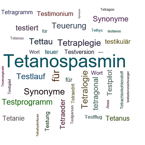 Ein anderes Wort für Tetanustoxin - Synonym Tetanustoxin