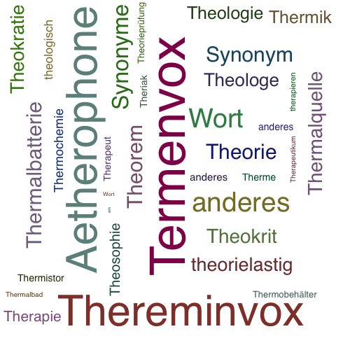 Ein anderes Wort für Theremin - Synonym Theremin