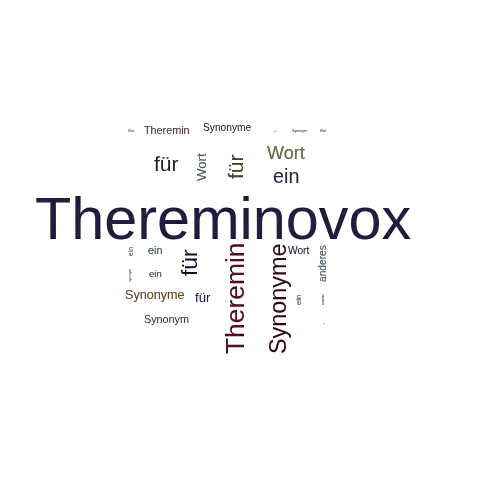 Ein anderes Wort für Thereminovox - Synonym Thereminovox