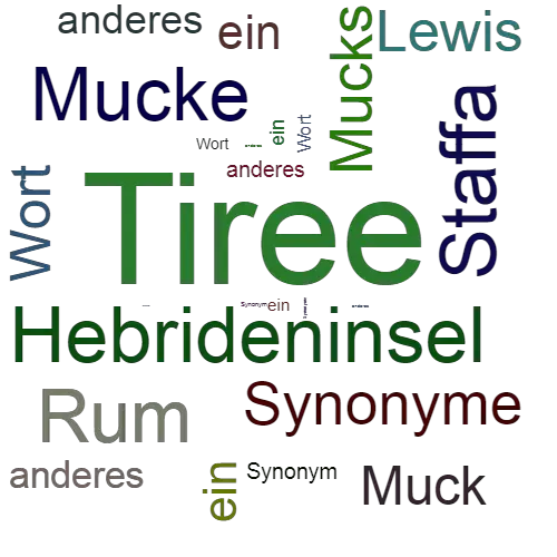 Ein anderes Wort für Tiree - Synonym Tiree