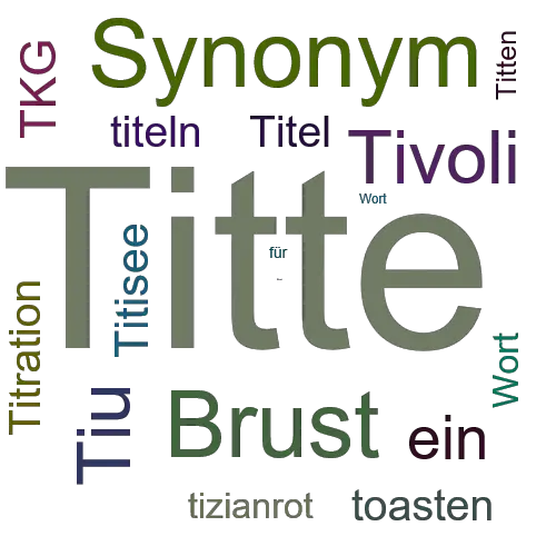 Ein anderes Wort für Titte - Synonym Titte