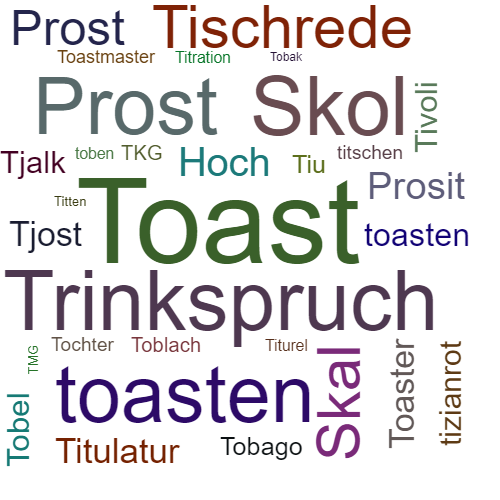 Ein anderes Wort für Toast - Synonym Toast