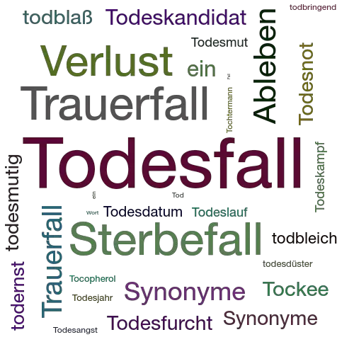 Ein anderes Wort für Todesfall - Synonym Todesfall