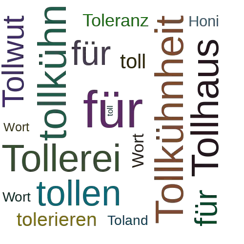 Ein anderes Wort für Tollhonig - Synonym Tollhonig