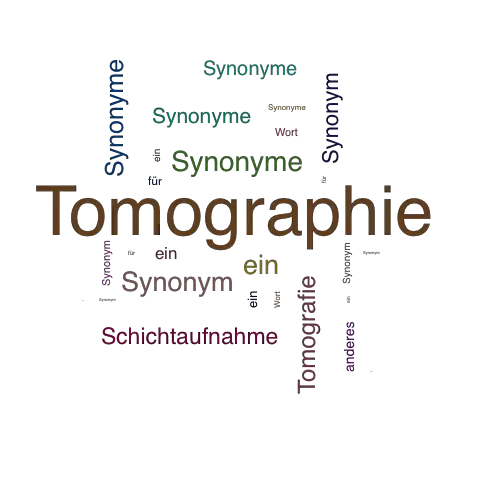 Ein anderes Wort für Tomographie - Synonym Tomographie