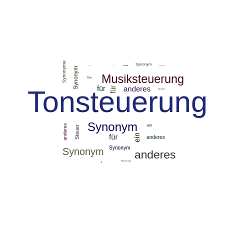 Ein anderes Wort für Tonsteuerung - Synonym Tonsteuerung