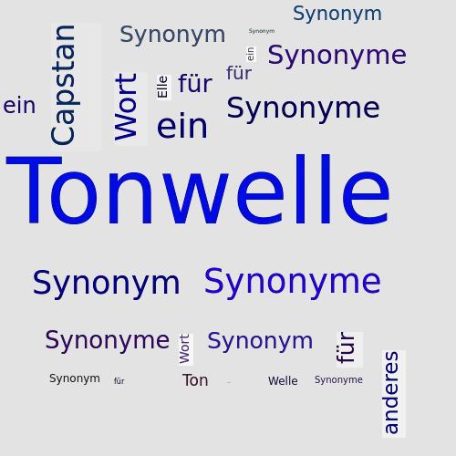 Ein anderes Wort für Tonwelle - Synonym Tonwelle
