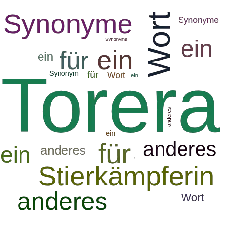 Ein anderes Wort für Torera - Synonym Torera