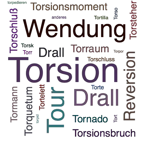 Ein anderes Wort für Torsion - Synonym Torsion