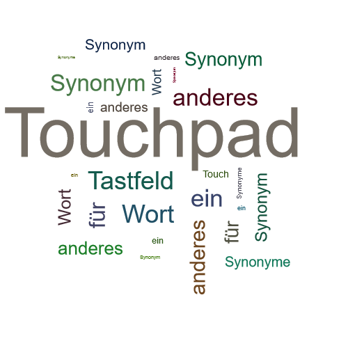 Ein anderes Wort für Touchpad - Synonym Touchpad