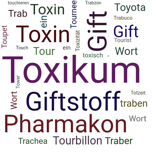 Ein anderes Wort für Toxikum - Synonym Toxikum