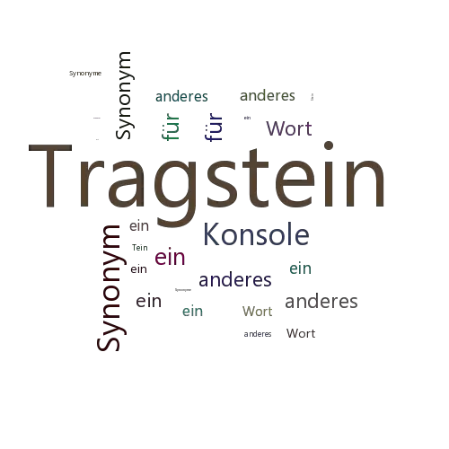 Ein anderes Wort für Tragstein - Synonym Tragstein
